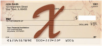 Strength And Longevity Monogram X Personal Checks | BBJ-41