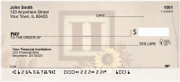 Sunflowers Monogram H Personal Checks | BBJ-51