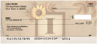 Sunflowers Monogram I Personal Checks | BBJ-52