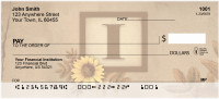 Sunflowers Monogram I Personal Checks | BBJ-52