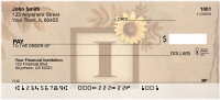 Sunflowers Monogram I Personal Checks | BBJ-52