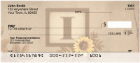 Sunflowers Monogram I Personal Checks | BBJ-52