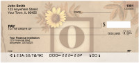 Sunflowers Monogram O Personal Checks | BBJ-58
