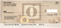 Sunflowers Monogram O Personal Checks | BBJ-58