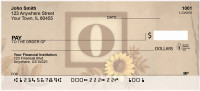 Sunflowers Monogram O Personal Checks | BBJ-58