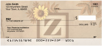 Sunflowers Monogram Z Personal Checks | BBJ-69