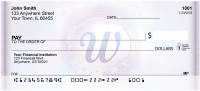 Window Of Spring Monogram W Personal Checks | BBJ-92