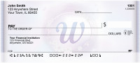 Window Of Spring Monogram W Personal Checks | BBJ-92