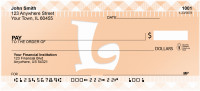  Whimsical Monmogram On Gingham - L | BCD-53