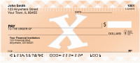  Whimsical Monmogram On Gingham - X | BCD-65