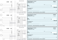 Teal Safety Disbursement Payroll Business Checks | BU3-7ESF01-FSP