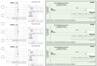 Green Safety Itemized Disbursement Payroll Business Checks | BU3-7GRN01-IDP