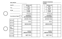 Tan Parchment Payroll Business Checks | BU3-TPM01-PAY