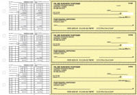Yellow Safety Payroll Business Checks | BU3-YEL01-PAY