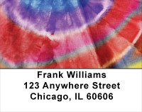 Tie Dye Retro Address Labels | LBABS-54