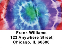 Tie Dye Retro Address Labels | LBABS-54