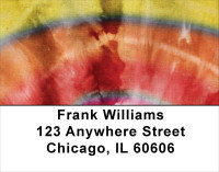 Tie Dye Retro Address Labels | LBABS-54