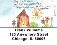 Home Sweet Home Address Labels | LBAMY-17