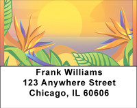 Tropical Seaside Paradise Address Labels | LBBBA-26