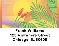 Tropical Seaside Paradise Address Labels | LBBBA-26