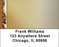 Border Of Falling Leaves Address Labels | LBBBA-45