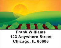 Sunrise On The Vineyard Address Labels | LBBBA-57