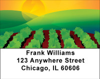 Sunrise On The Vineyard Address Labels | LBBBA-57
