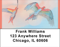 Parrots On Parade Address Labels | LBBBA-68