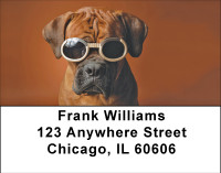 Boxer Fun Address Labels | LBBBA-88