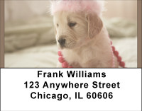Golden Retriever Puppies Address Labels | LBBBA-97