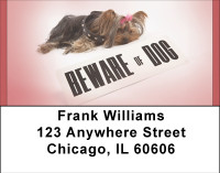 Beware Of Yorkie Dogs Address Labels | LBBBB-31