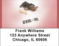 Beware Of Yorkie Dogs Address Labels | LBBBB-31