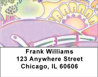 Groovy Morning Address Labels | LBBBC-25