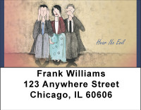Hear No Evil Address Labels | LBBBC-26