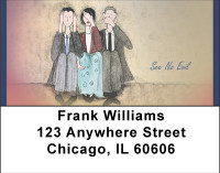 Hear No Evil Address Labels | LBBBC-26