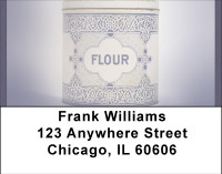 Vintage Canisters Address Labels | LBBBC-35