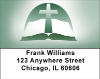 Colorful Christian Symbols Address Labels | LBBBC-53