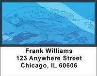 In Aqua Blue Waters Address Labels | LBBBC-94