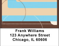 Abstracts In Brown Address Labels | LBBBD-19