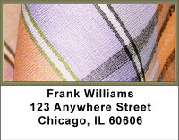 Peachy Plaids Address Labels | LBBBD-31