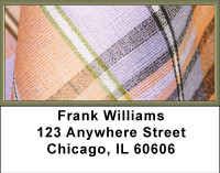 Peachy Plaids Address Labels | LBBBD-31