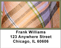 Peachy Plaids Address Labels | LBBBD-31