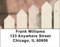 Shabby Chic Pickets Address Labels | LBBBD-39