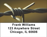Barb Wired Address Labels | LBBBD-46