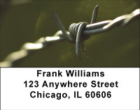 Barb Wired Address Labels | LBBBD-46