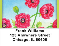 Playful Poppies Address Labels | LBBBD-53