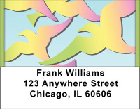 Rainbow Birds Address Labels | LBBBD-81