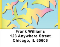 Rainbow Birds Address Labels | LBBBD-81