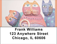 Artistic Cats Address Labels | LBBBD-84