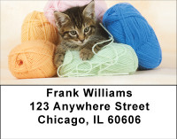 Sew Playful Kittens Address Labels | LBBBD-88